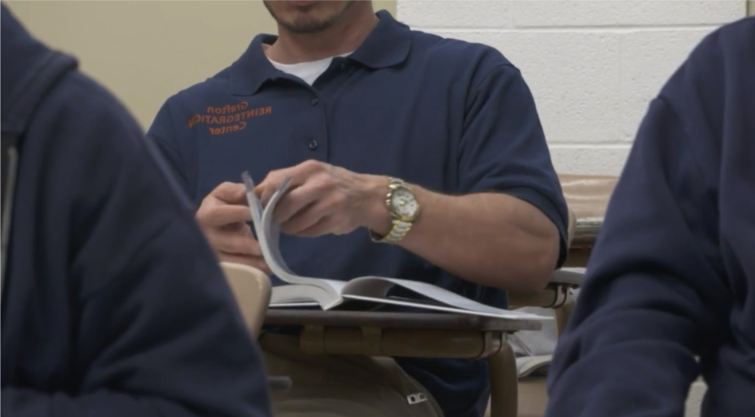 Students in classroom at Grafton Correctional Institution